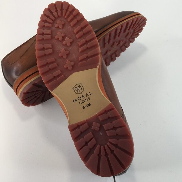 Moral Code The Mayson Brown Leather Oxford Shoes Size 8.5M  NEW - Picture 10 of 12